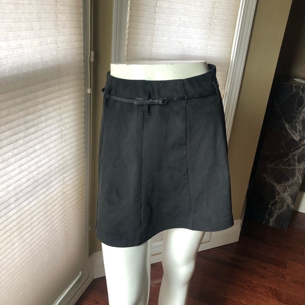 Zara Faux Suede Mini Skirt
